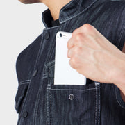 B56 - Abrasion-Resistant Vest with Ultra Strong Denim - Navy