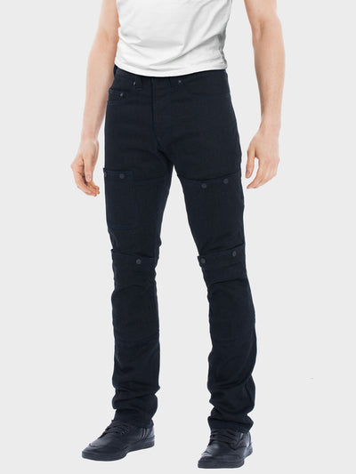 Protective motorcycle riding jeans with stretch with UHMWPE by ZIN Motowear. Model R66.